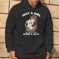 Kawaii Anime Solo Una Chica Que Realmente Ama El Anime Y Los Gatos Sudadera Estilo de vida
