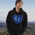 Kc Heart Kc Kansas City Kc Love Kc Powder Blue Kc 2-Letter Hoodie Lifestyle