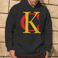 Kc Kansas City Red Yellow & Black Kc Classic Kc Initials Hoodie Lifestyle