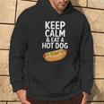 Keep Calm And Eat A Hot Dog Hoodie Lifestyle