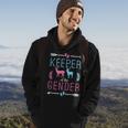 Keeper Of The Gender Buck Or Doe In Blue And Pink Party Hoodie Lifestyle