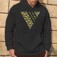 Kente Geometric Triangle With Stripes African Pattern Hoodie Lifestyle