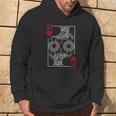 King Of Hearts Clubbing Disco Techno Outfit Dj King Card Hoodie Lifestyle