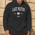 Lake Milton Ohio Oh Vintage Athletic Sports Hoodie Lifestyle