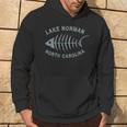 Lake Norman Lkn North Carolina Fishbone Distressed Cool Hoodie Lifestyle