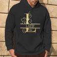 Latif Hoodie mit Goldenem Ornament-Design, Personalisiert Lebensstil