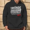 Basic Law Article 1 Die Zürde Des Menschen Ist Unantastbar Hoodie Lebensstil