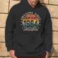 Leap Year 40Th Birthday Awesome Since 1984 Vintage Leap Day Hoodie Lifestyle
