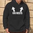 Leg Rests Adult Inappropriate Humor Men's Leg Rests Hoodie Lifestyle