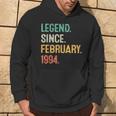 Legend Since February 1994 30Th Birthday 30 Years Old Hoodie Lifestyle