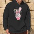 Leopard Print Rabbit Bunny Blowing Bubble Gum Easter Day Hoodie Lifestyle