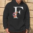 Letra Del Alfabeto – Nombre Inicial Letra F Flores Sudadera Estilo de vida