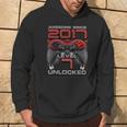 Level 7 Unlocked Awesome Since 2017 Gaming 7Th Birthday Hoodie Lifestyle