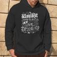 Live Deliciously Vintage Distressed Cottage Core Witch Hoodie Lifestyle