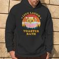 Live Laugh Toaster Bath Saying Vintage Hoodie Lifestyle
