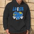 Loser Lover Blue Yellow Drip Heart Matching Outfit Women Hoodie Lifestyle