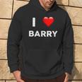 I Love Barry Name Barry Hoodie Lifestyle