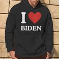 I Love Biden Heart Joe Show Your Support Hoodie Lifestyle