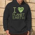 I Love Heart Planet Earth GlobeHoodie Lifestyle