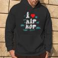 I Love Hip Hop Herz Rap Und Hip Hop Fan Kapuzenpullover Lebensstil