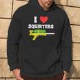 I Love Squirters 80'S Squirt Guns Awesome Retro Hoodie Lifestyle
