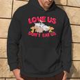 Love Us Don't Eat Us Vegan Vegetarian Animal Lover Hoodie Lifestyle