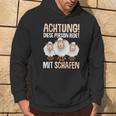 Lustiges Schäfer Hoodie Achtung, Rede mit Schafen, Schäferhumor Tee Lebensstil