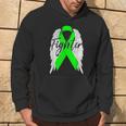 Lymphoma Cancer Fighter Lime Ribbon Angel Wingsr Hoodie Lifestyle