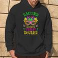 Mardi Gras Mask Let The Good Times Roll Fleur De Lis Symbol Hoodie Lifestyle