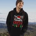 Matching Family Christmas Cousin Crew 2023 Elf Squad Xmas Pj Hoodie Lifestyle