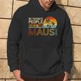 Meine Lieblingsmenschennen Mich Mausiintage Retro Mausi Hoodie Lebensstil