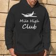 Mile High Airplane Private Jet Club Hoodie Lifestyle
