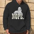 Nope Lazy Poodle Standard Mini Toy Pet Dog Lover Owner Hoodie Lifestyle