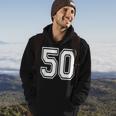 Number 50 Birthday Varsity Sports Team Jersey Hoodie Lifestyle