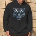 Obra De Arte De Tigre Ojos Azules Arte Animal Tigre Sudadera Estilo de vida
