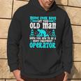 Old Man Heavy Equipment Operator Occupation Hoodie Lifestyle