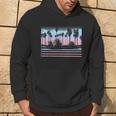 Palm Tree Pastel Sunset Scene Graphic Hoodie Lifestyle