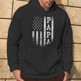 Papa American Flag Papa Patriotic Father's Day Hoodie Lifestyle
