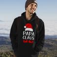 Papa Claus Grandpa Santa Claus Red Christmas Hat Hoodie Lifestyle