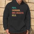 Papa Grillmeister Ehemann Held Kapuzenpullover Lebensstil