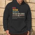 Papa The Man The Myth The Bad Influence Vintage Father's Day Hoodie Lifestyle