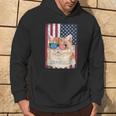Patriotic Cat Meowica Af 4Th Of July Usa American Flag Hoodie Lifestyle