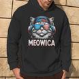 Patriotic Meowica 4Th Of July Cat American Flag Usa Kitty Hoodie Lifestyle