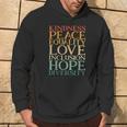 Peace Love Diversity Inclusion Equality Human Rights Hoodie Lifestyle