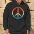 Peace Sign Vintage Distressed Anti War Freedom Retro Hoodie Lifestyle