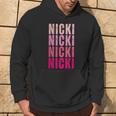 Personalized Name Nicki I Love Nicki Vintage Hoodie Lifestyle