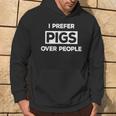 Pigs Over People Animal Farm Farmer Rancher Hoodie Lifestyle