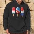 Popsicle Us American 4Th Of July Popsicle Red White & Blue Hoodie Lifestyle