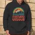 Portland Oregon Blue Hoodie Lebensstil