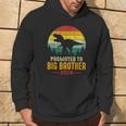 Promoted To Big Brother 2024 Dinosaur Family Matching T-Rex Hoodie Lifestyle